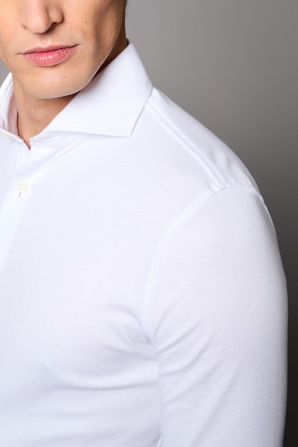 Desoto Jersey shirt Luxury Hai white SOLID 10008.30 kleur 001