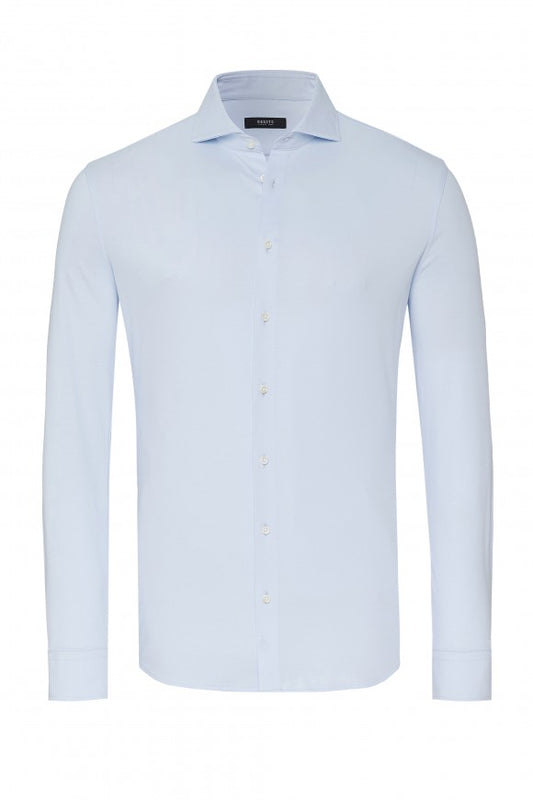 Desoto Jersey shirt Luxury Hai Light Blue SOLID 10008.03 kleur 053