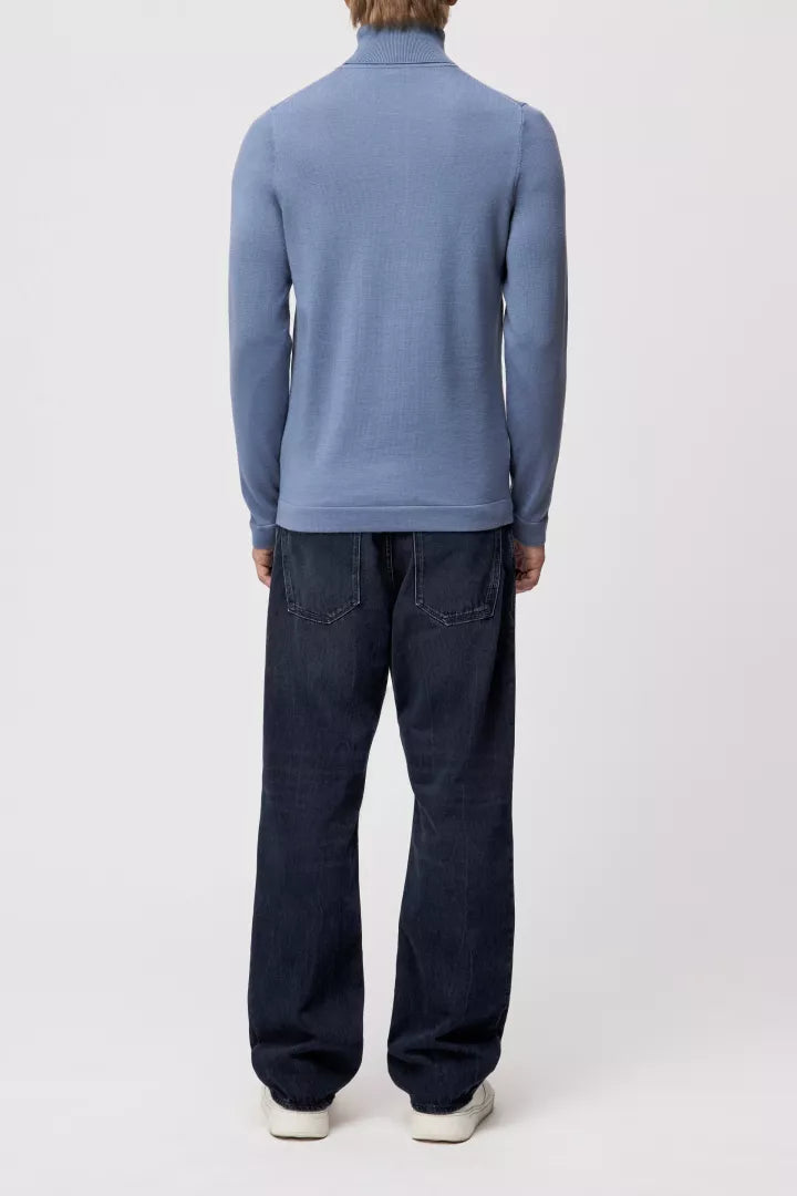 DRYKORN Joey 420002 rolnek trui kleur 3608 petrolblauw