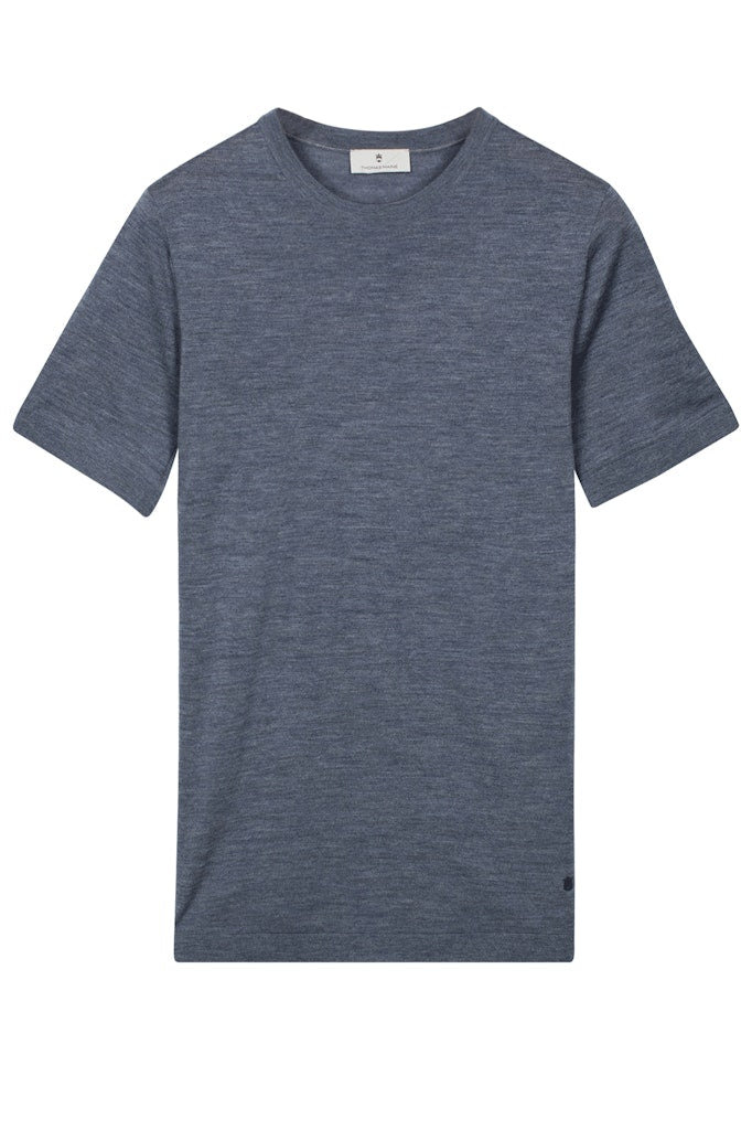 Thomas Maine tshirt 61825 TM100 kleur 63 denim