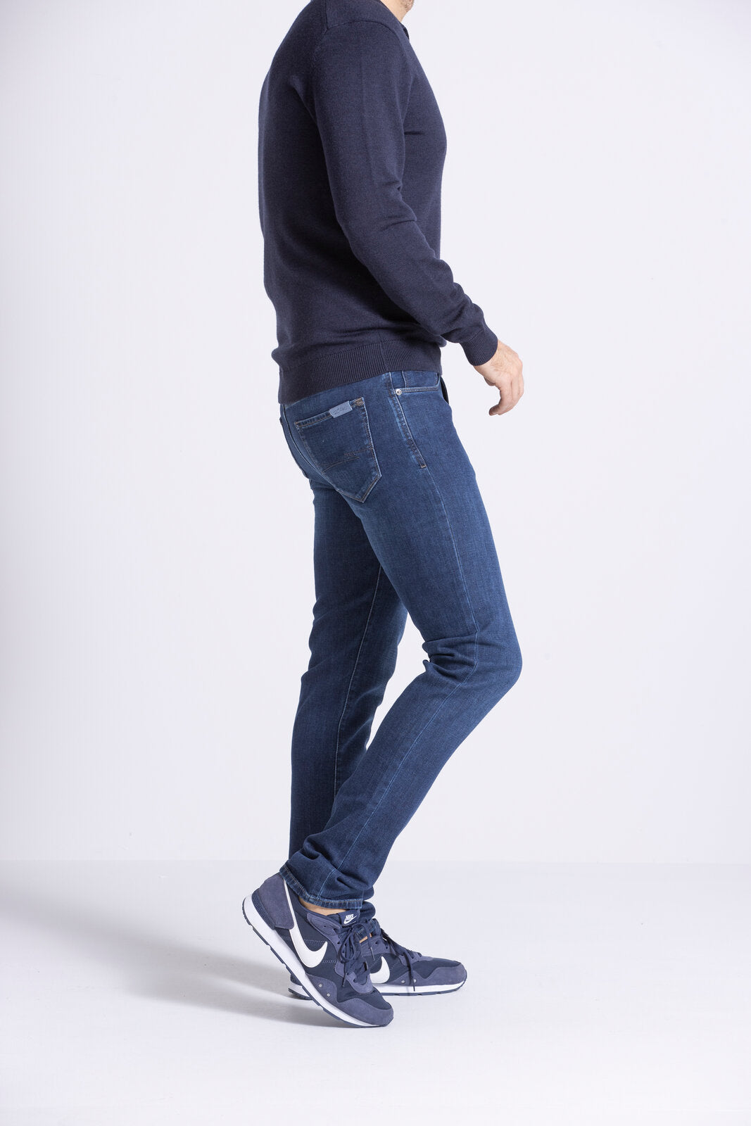 Zilton Rodger 08 Blauwe regular fit jeans van Italiaans denim kleur 940 Dark Denim Broek