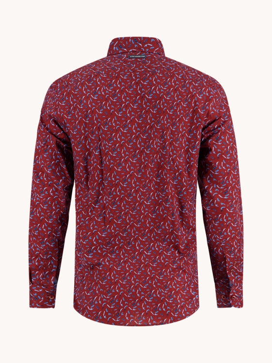 A Fish Named Fred hemd 32.003.405 burgundy fish fantasy