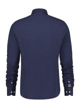 A Fish Named Fred Shirt linen navy timeless 99.0004 hemd kleur 604