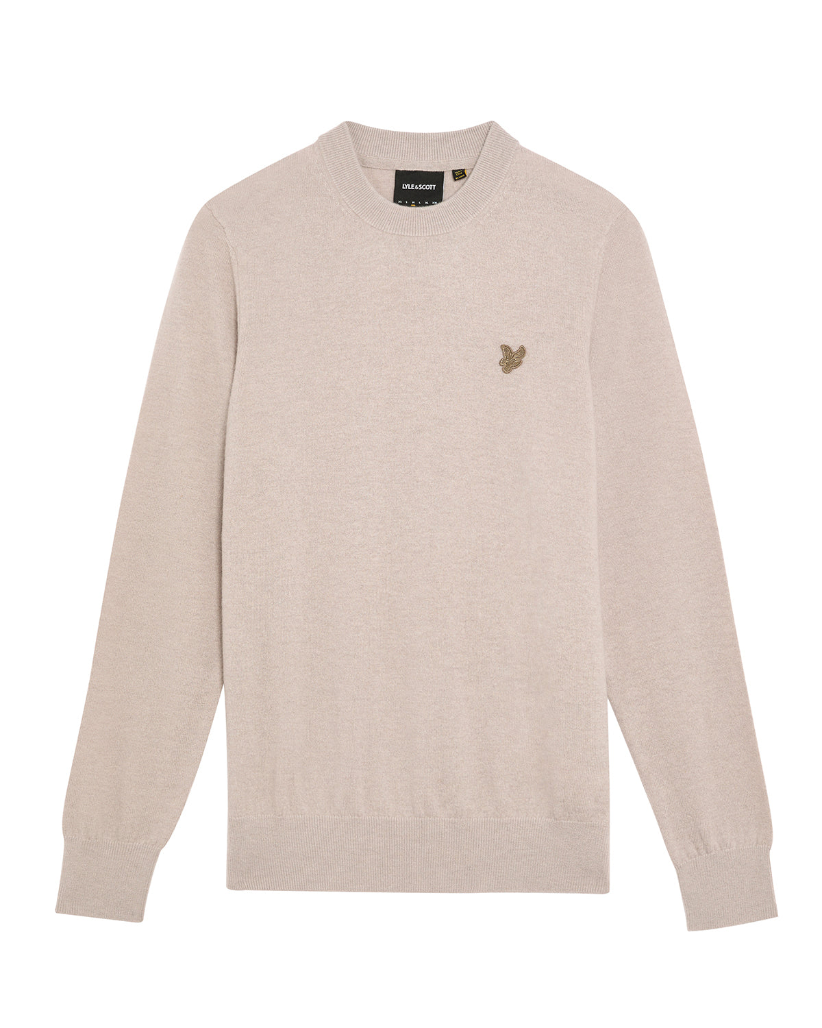 Lyle & Scott trui KN2124 kleur X894 cinder bruin