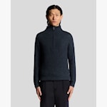 Lyle & Scott trui 1/2 zip KN2317 kleur Z56 navy