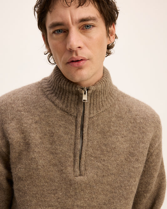 The Goodpeople trui KOMFY kleur 3205 mid brown