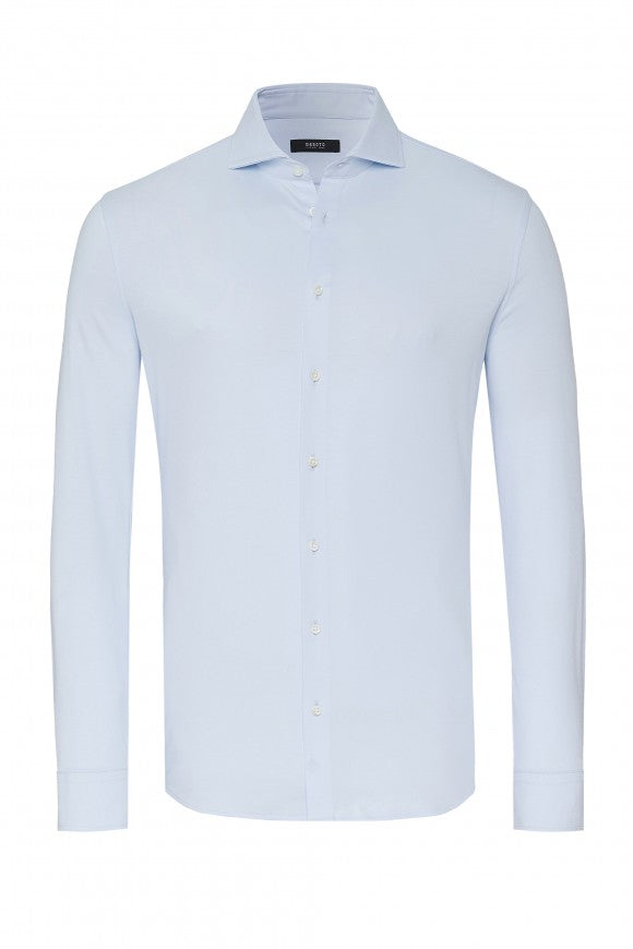Desoto Jersey shirt Luxury Hai Light Blue  SOLID 10008.30 kleur 053