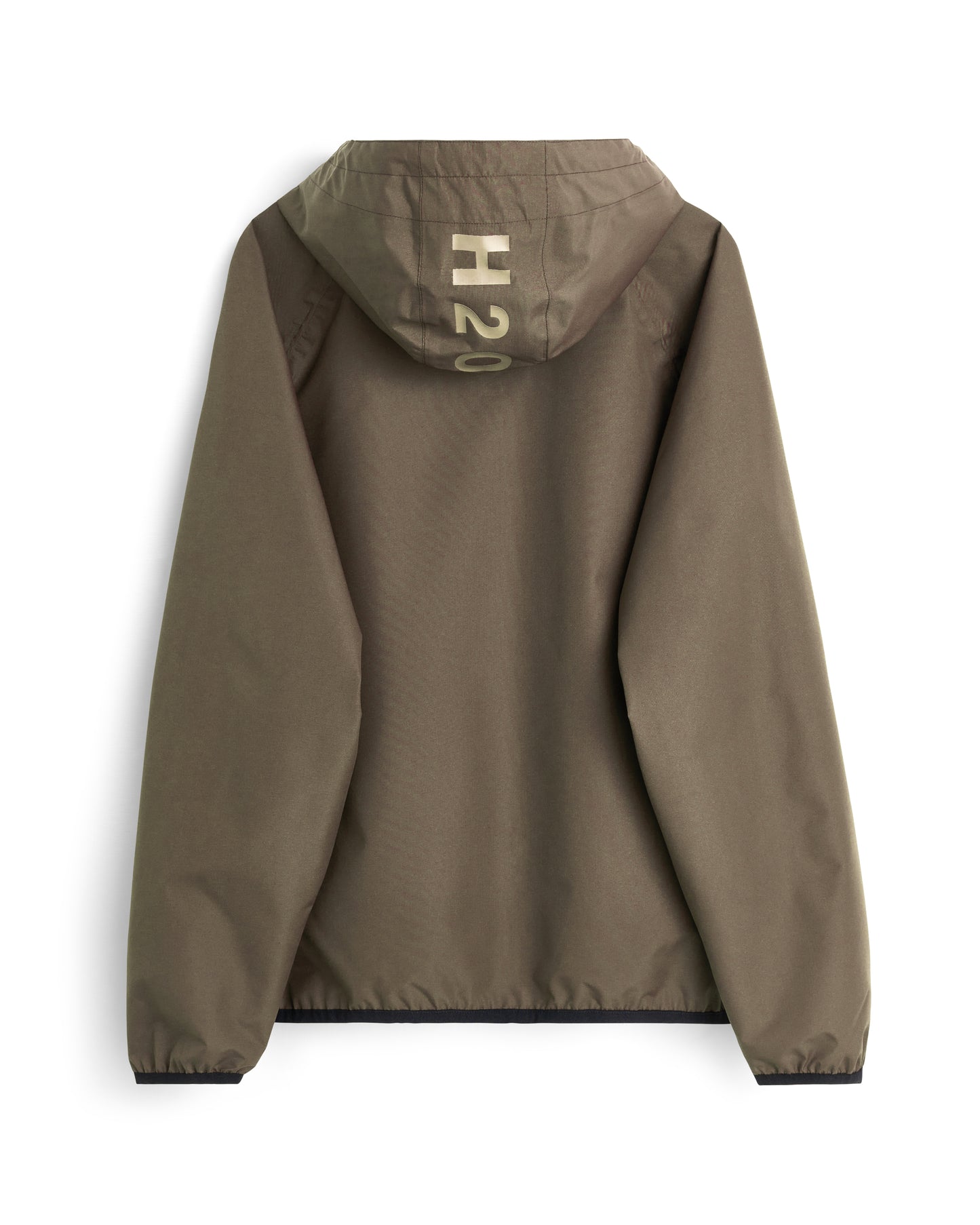 H2O RØMØ regenjas packable lichtbruin dusty oak