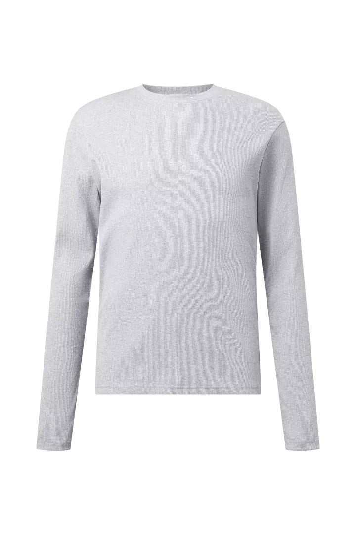 Drykorn t-shirt LS Enil 522148 kleur 6602 grijs