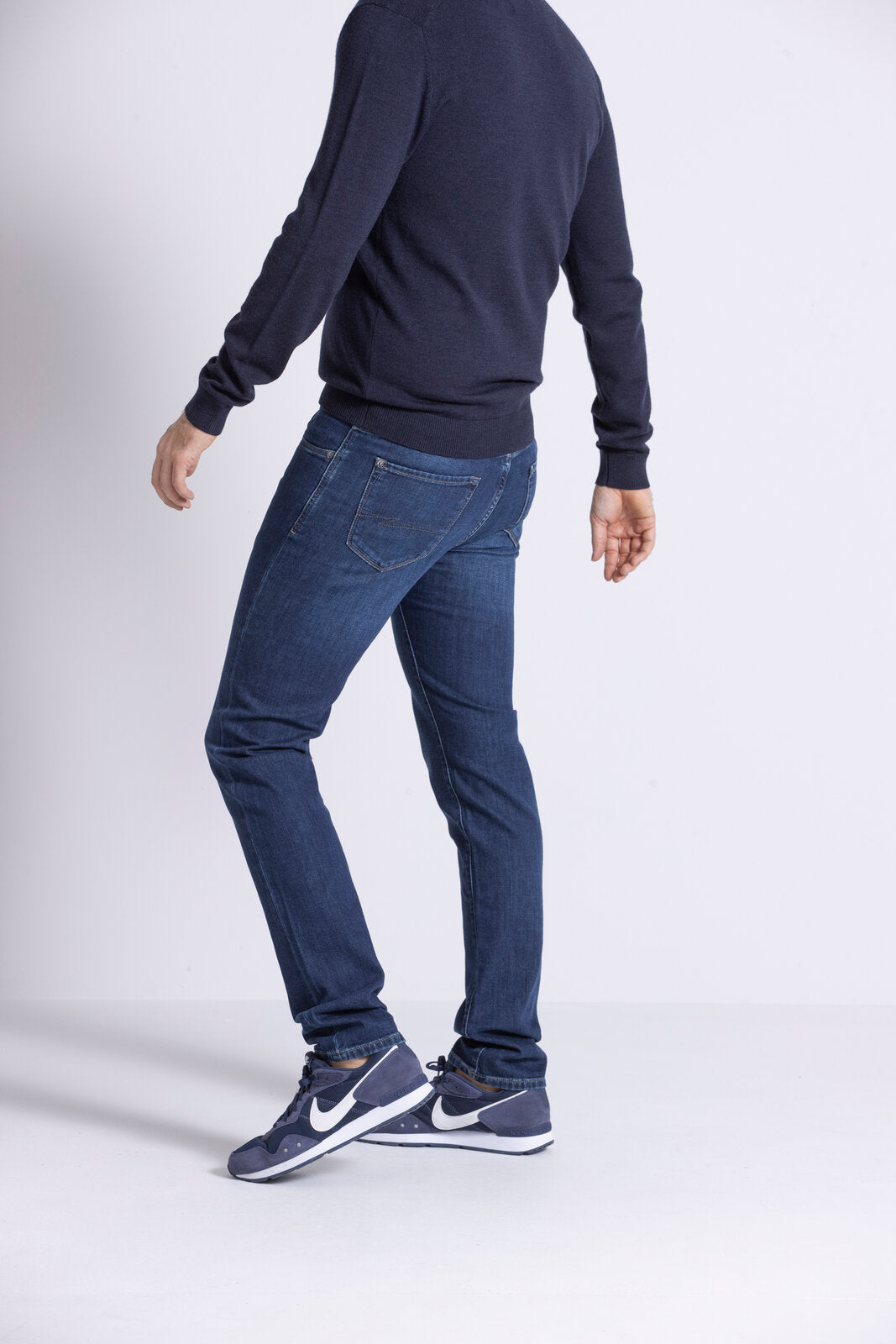 Zilton Rodger 08 Blauwe regular fit jeans van Italiaans denim kleur 940 Dark Denim Broek