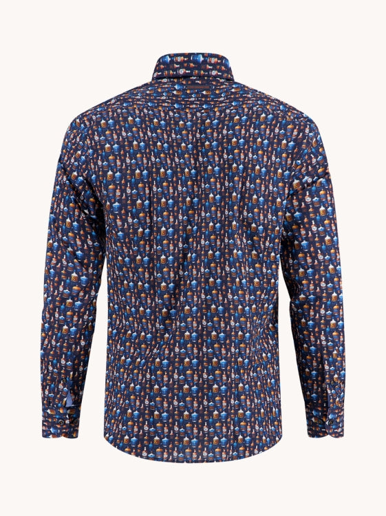 A Fish Named Fred hemd 32.001.604 navy bottle row