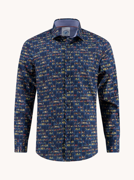 A Fish Named Fred hemd 32.006.604 navy liquor store