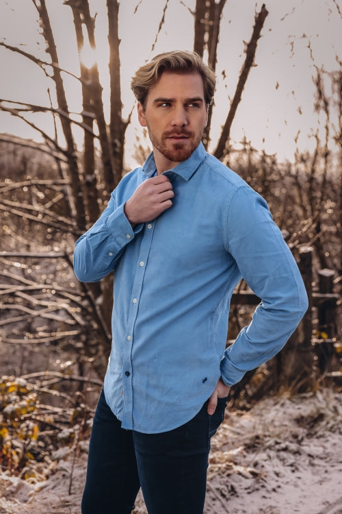 A Fish Named Fred hemd 32.020.608 corduroy jeans blue