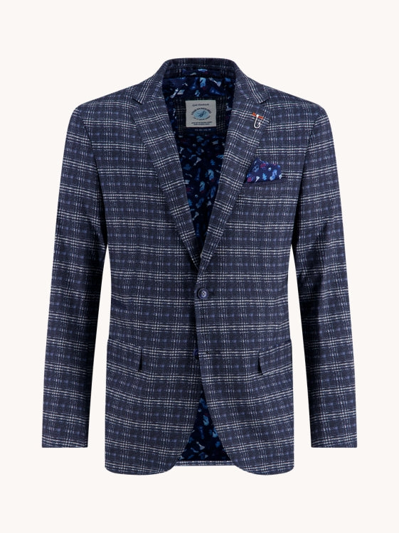 A Fish Named Fred Blazer 32.109.600 classic blue travel check