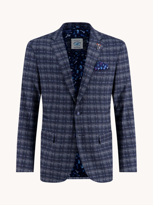 A Fish Named Fred Blazer 32.109.600 classic blue travel check