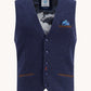A Fish Named Fred waistcoat 32.134.604 navy pique