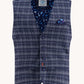 A Fish Named Fred waistcoat 32.139.600 classic blue travel check