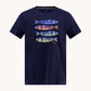 A Fish named Fred tshirt fish print 33.401.604 navy