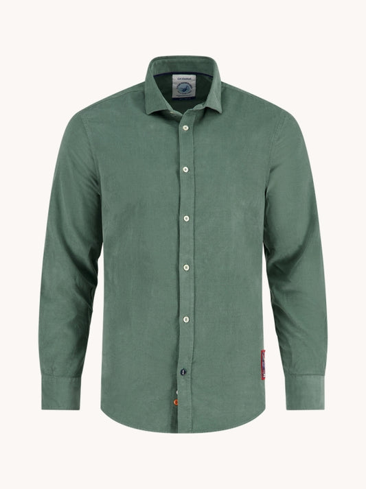 A Fish Named Fred hemd  corduroy 34.021 kleur 311 green