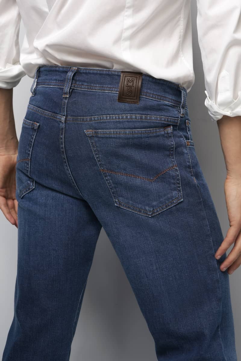 M5 Meyer jeans 6281-18 kleur blue stone