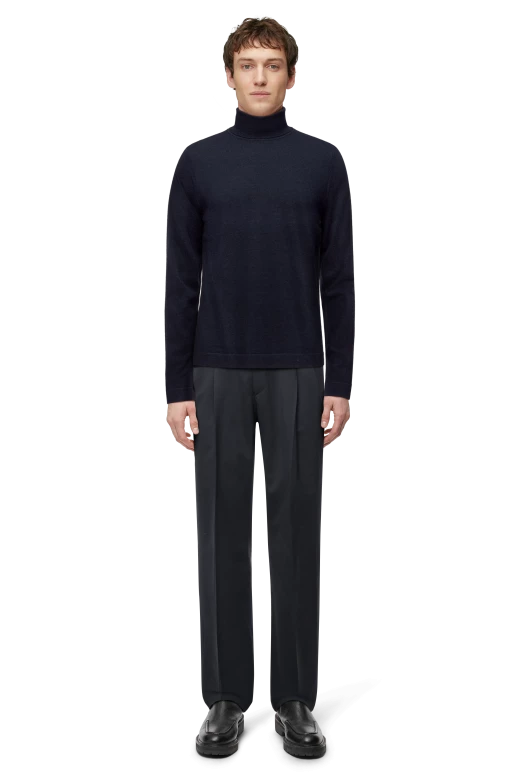 DRYKORN Joey 420002 trui met col kleur blauw 3100