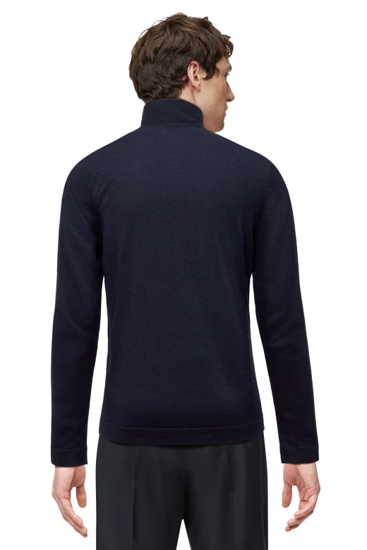 DRYKORN Joey 420002 trui met col kleur blauw 3100