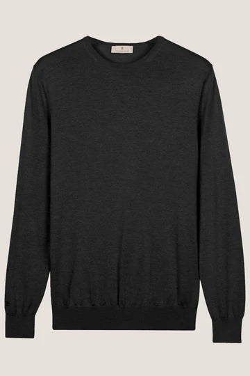 Thomas Maine trui crew neck NOS 82 TM 100 kleur 90 zwart
