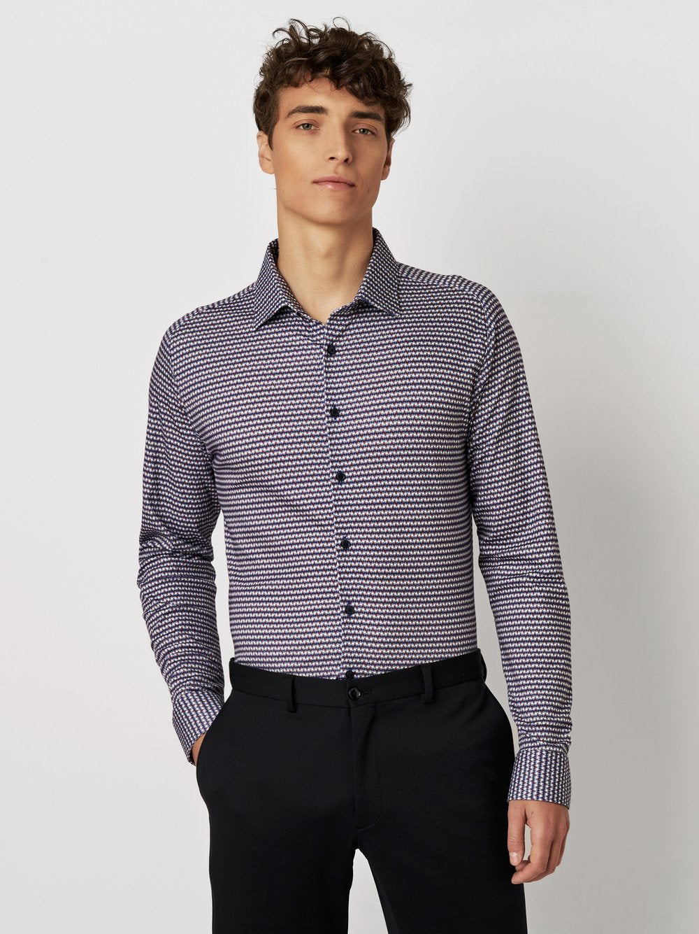 Desoto hemd Casual Kent 82328 kleur 356 dots and drops