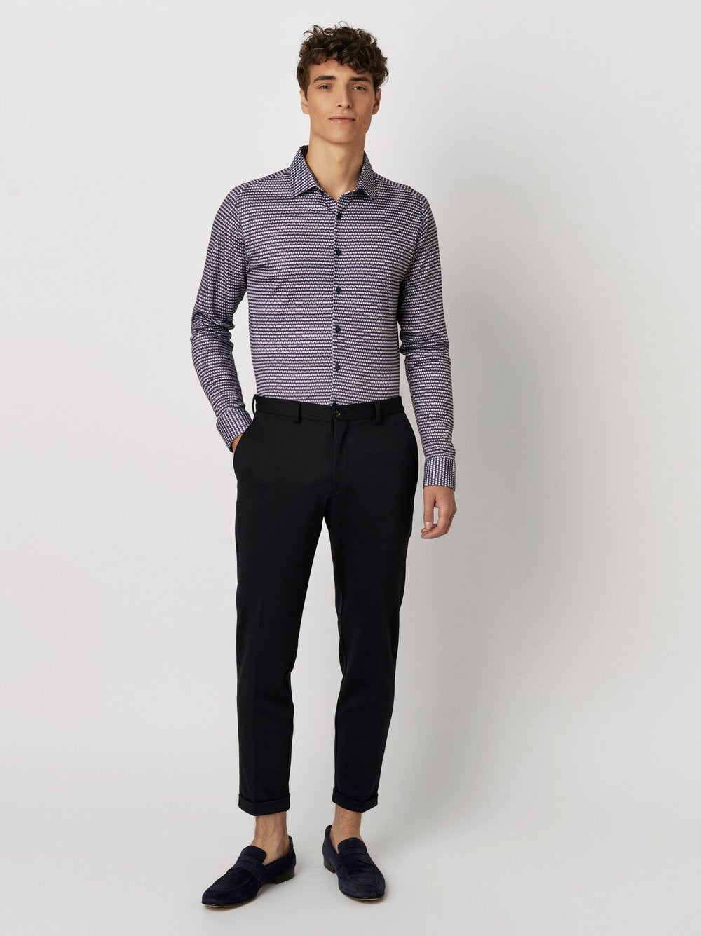 Desoto hemd Casual Kent 82328 kleur 356 dots and drops