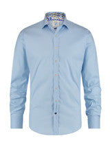 A Fish Named Fred Shirt powerstretch light blue timeless 99.0005 hemd kleur 610