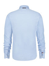 A Fish Named Fred Shirt linen light blue timeless 99.0004 hemd kleur 610