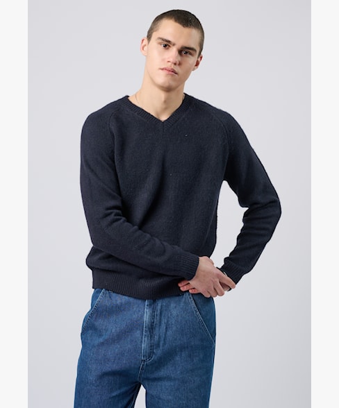 Antwrp trui BKW456-L215 kleur 407 ink blue Vneck