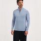 Saint Steve 1/2 zip Cas kleur true blue