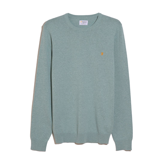Farah trui E077 kleur 306 green mist marl