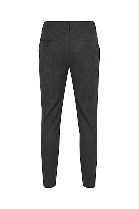 Plain broek JoshPL 093 charcoal brown pinstripe