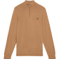 Lyle & Scott trui 1/2 zip KN2122 kleur X895 nomad bruin