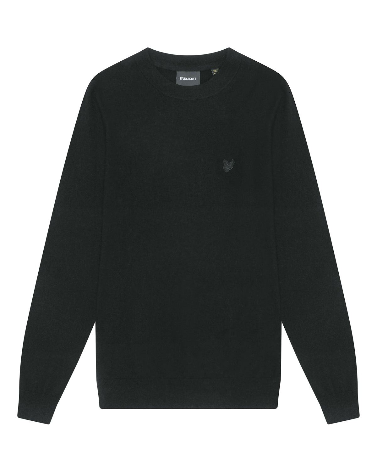 Lyle & Scott trui KN2124 kleur Z865 zwart