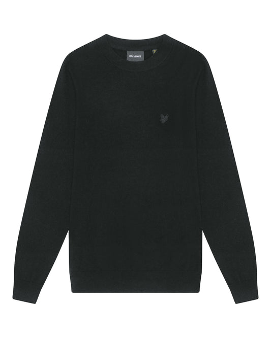 Lyle & Scott trui KN2124 kleur Z865 zwart