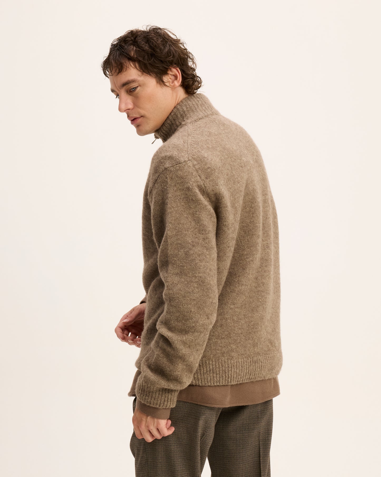 The Goodpeople trui KOMFY kleur 3205 mid brown