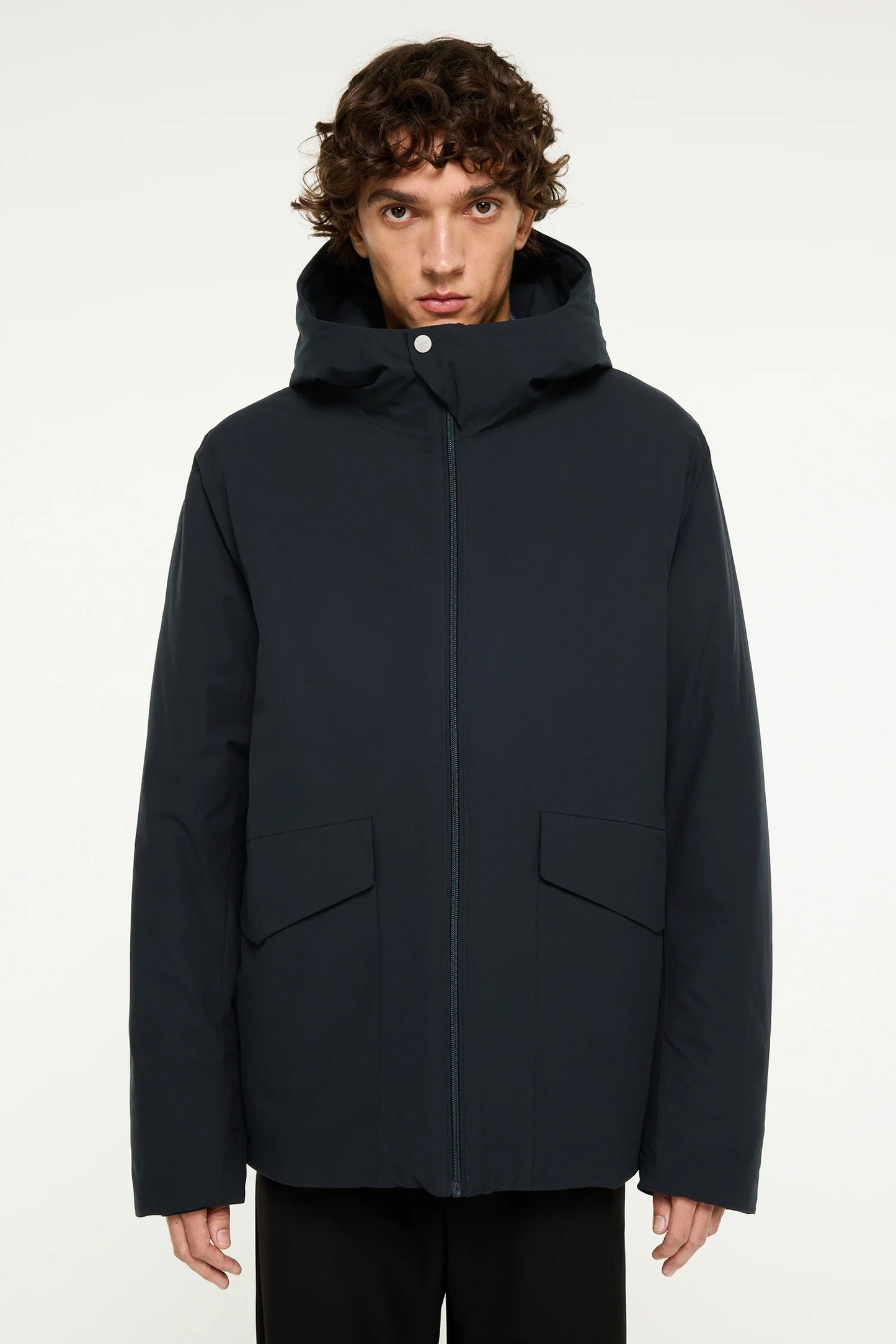 Elvine parka Letho kleur navy