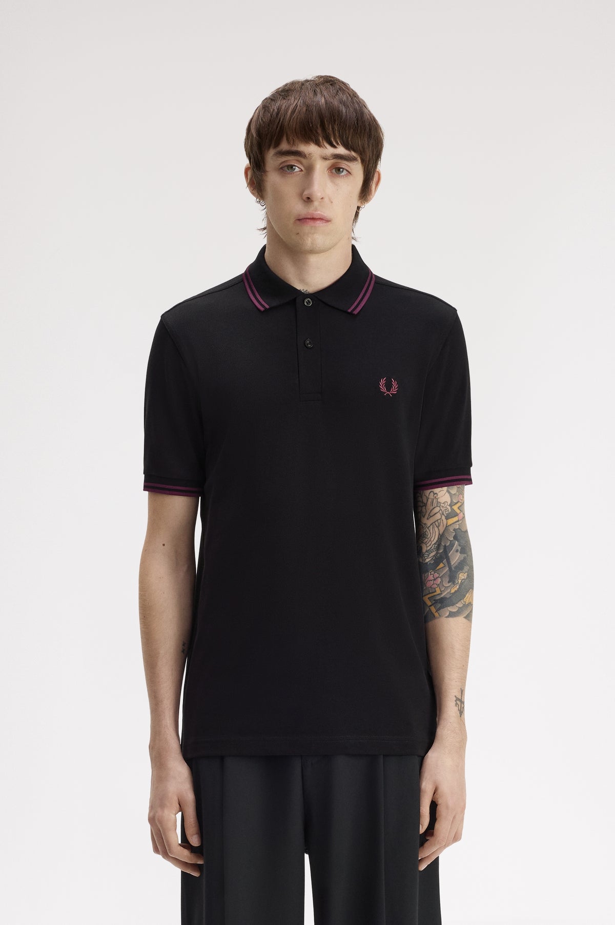 Fred Perry polo M 3600 knitted polo kleur 87C