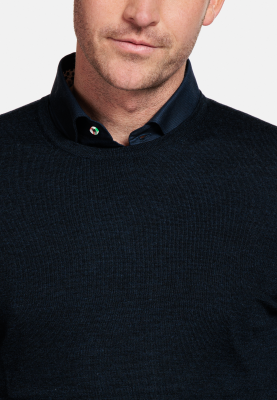 Thomas Maine trui crew neck NOS82 TM 100 kleur 60 navy