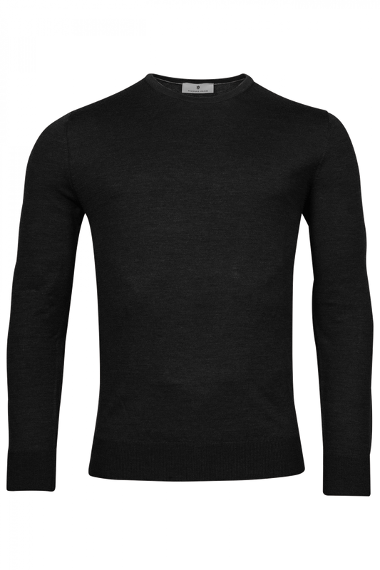 Thomas Maine trui crew neck NOS82 TM 100 kleur 90 zwart