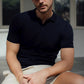 Saint Steve knitted polo Chris kleur navy