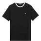 Lyle & Scott tshirt contrast TS 2201 V kleur W189 zwart