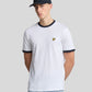 Lyle & Scott tshirt contrast TS 2201 V kleur X187 wit