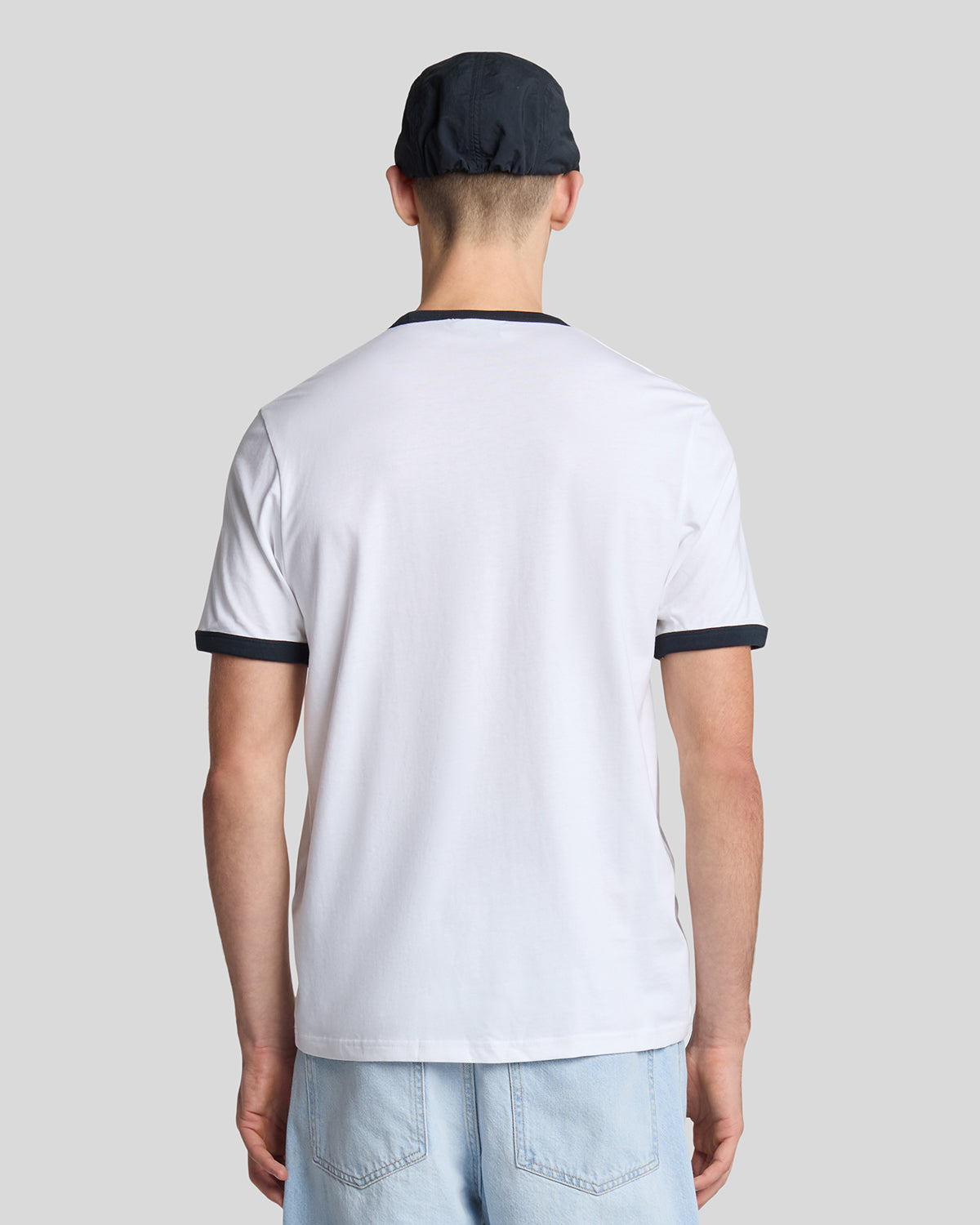 Lyle & Scott tshirt contrast TS 2201 V kleur X187 wit