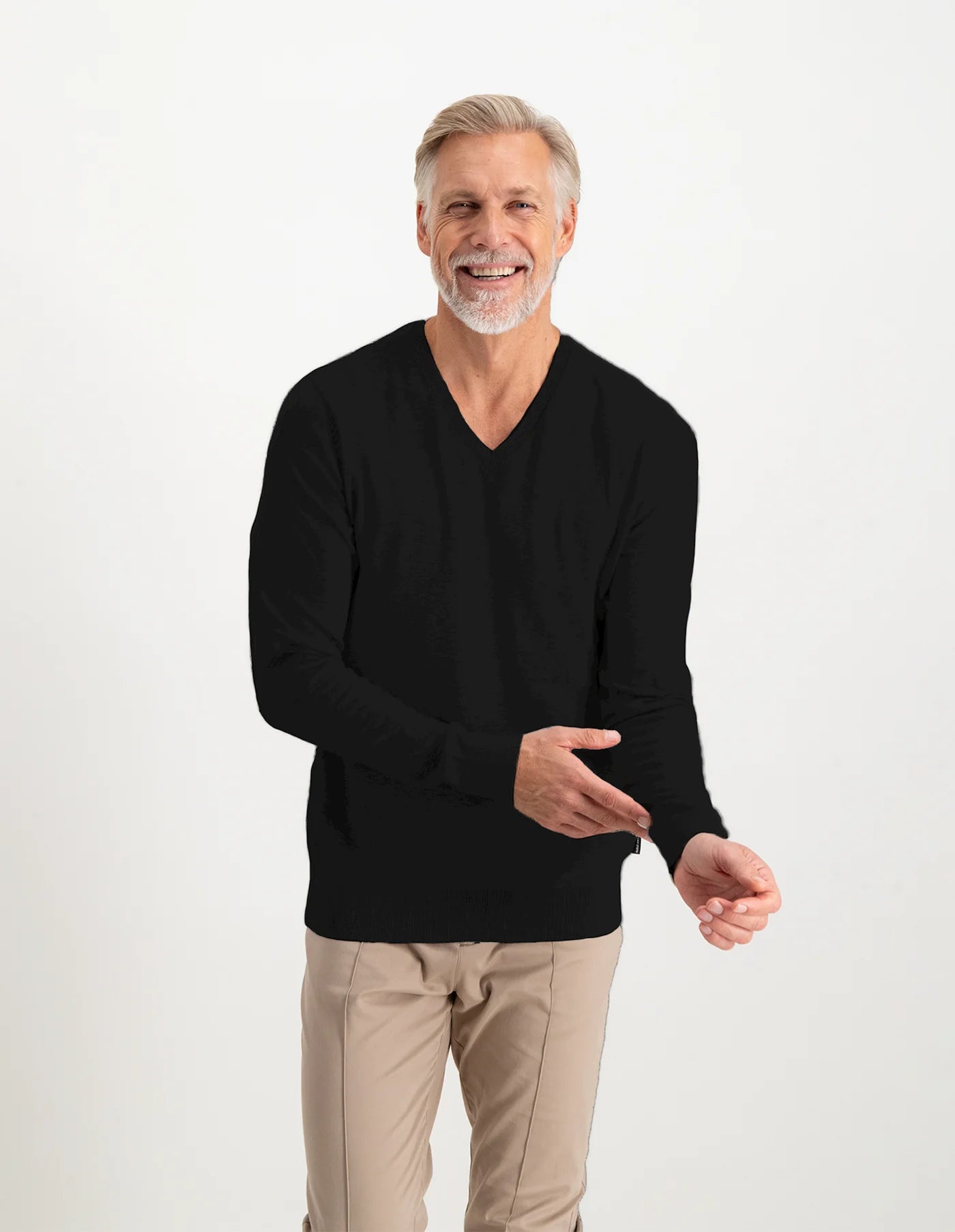 Saint Steve BOB V NECK DARK NAVY trui