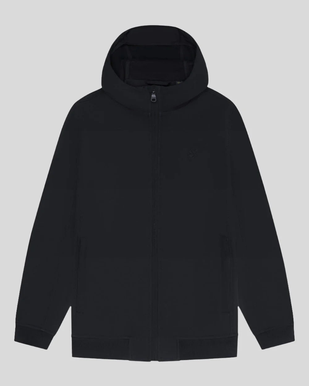 Lyle & Scott Tonal Eagle Fleece Back Softshell Jacket JK 2110 kleur Z865 Jet Black